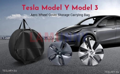 Tesla Model 3 Y Wheel Cover Storage Bag for 18"or 19" - TESLARY Tesla Shop Accessories Europe Nederlands Ireland Deutschland Espana Alicante France Italia