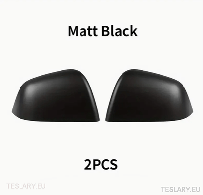 Tesla Model 3/Y Side Mirror Protective Cover in Carbon Gloss and Matte - Tesla Shop Europe - TESLARY.IE Ireland - France boutique- Deutschland Geschäft- España comercio - Nederland winkel- TESLARY.IE