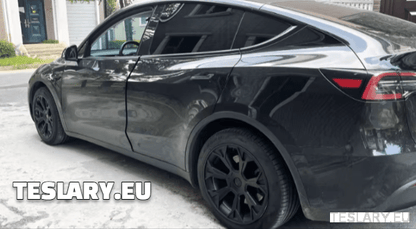 TESLA MODEL Y 19" UNIQUE S4 FULL COVER WHEEL HUBS - TESLARY Tesla Shop Accessories Europe Nederlands Ireland Deutschland Espana Alicante France Italia