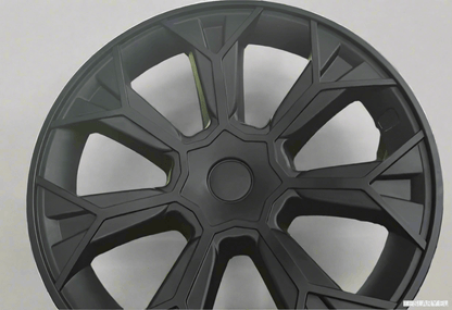 TESLA MODEL Y 19" UNIQUE S4 FULL COVER WHEEL HUBS - TESLARY Tesla Shop Accessories Europe Nederlands Ireland Deutschland Espana Alicante France Italia