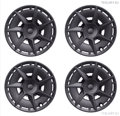 TESLA MODEL Y 19" UNIQUE S7 FULL COVER WHEEL HUBS - TESLARY Tesla Shop Accessories Europe Nederlands Ireland Deutschland Espana Alicante France Italia