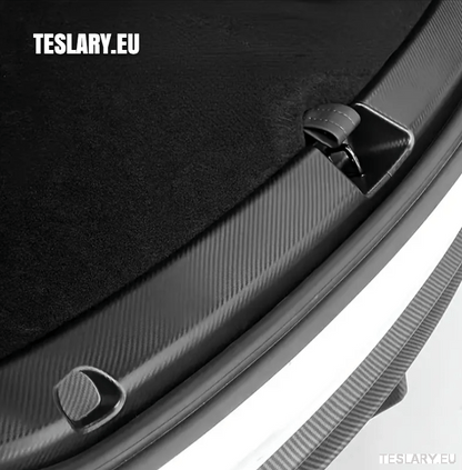 Tesla Model Y 2021 - 2024 ABS Trunk Protector Guard Carbon Fiber Style - TESLARY Tesla Shop Accessories Europe Nederlands Ireland Deutschland Espana Alicante France Italia