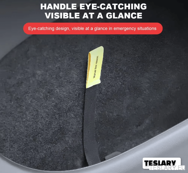 TESLA MODEL Y Rear Door Emergency Manuel Door Release Cord Juniper 2021 - 2025 - TESLARY Tesla Shop Accessories Europe Nederlands Ireland Deutschland Espana Alicante France Italia