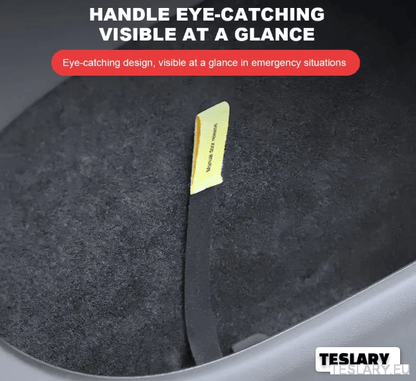TESLA MODEL Y Rear Door Emergency Manuel Door Release Cord Juniper 2021 - 2025 - TESLARY Tesla Shop Accessories Europe Nederlands Ireland Deutschland Espana Alicante France Italia