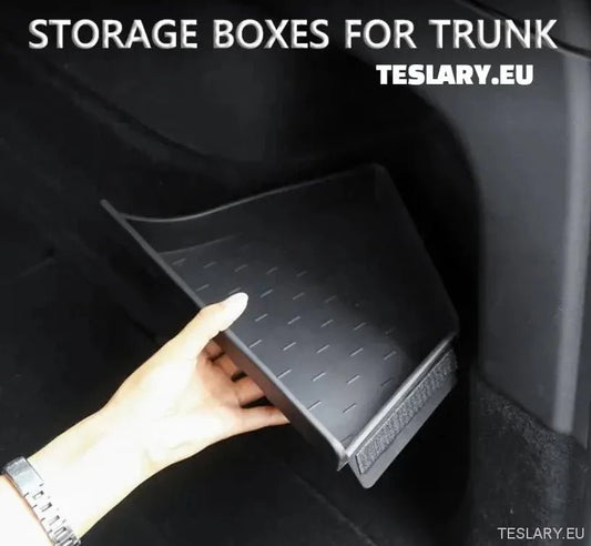 Tesla Model Y Trunk Organiser Side Shelf Storage - TESLARY Tesla Shop Accessories Europe Nederlands Ireland Deutschland Espana Alicante France Italia