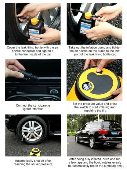 Universal 400ml Tire Sealant & Repair Liquid for EVs - TESLARY Tesla Shop Accessories Europe Nederlands Ireland Deutschland Espana Alicante France Italia