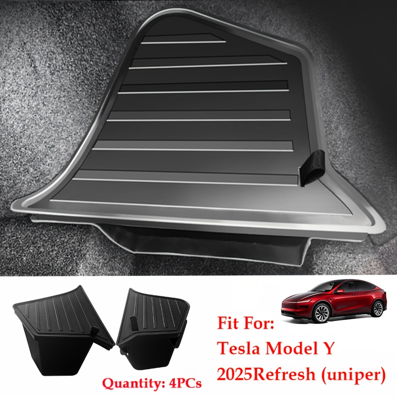 Trunk Storage for TESLA Model Y Juniper with Lids to Match Trunk or TPE